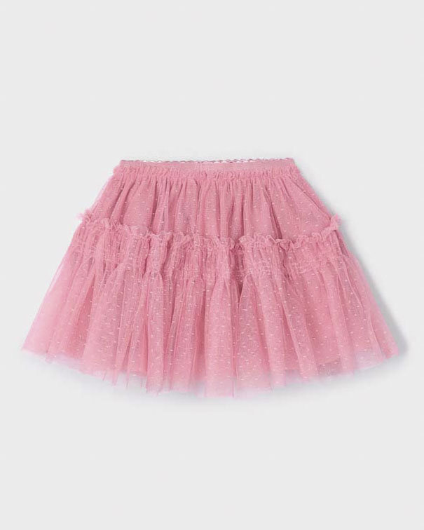 Mini gonna Mayoral in tulle plumetis rosa image