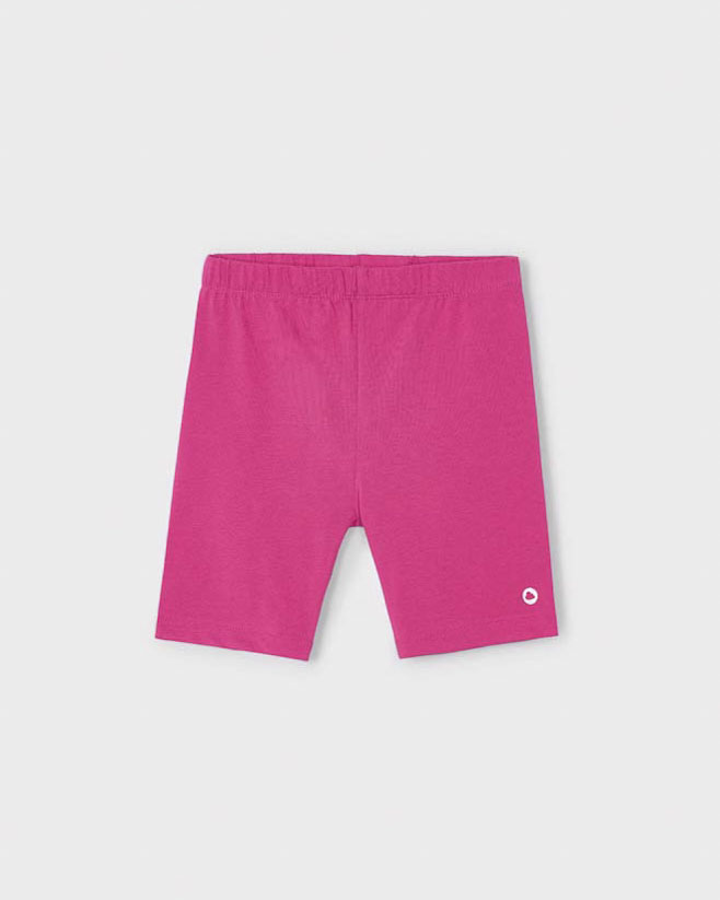 Leggins ciclista fucsia in cotone stretch