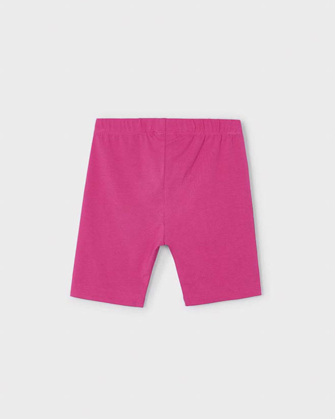 Leggins ciclista fucsia in cotone stretch