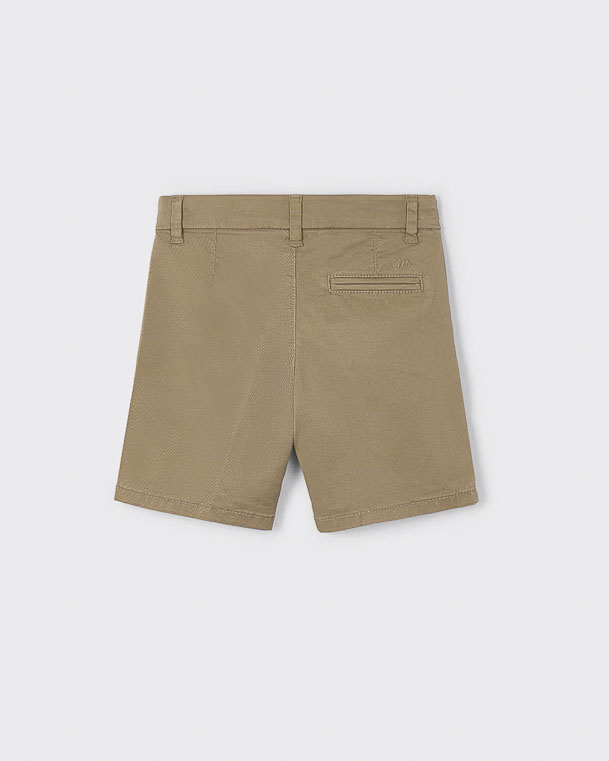 Bermuda chino Mayoral color fango in gabardina image