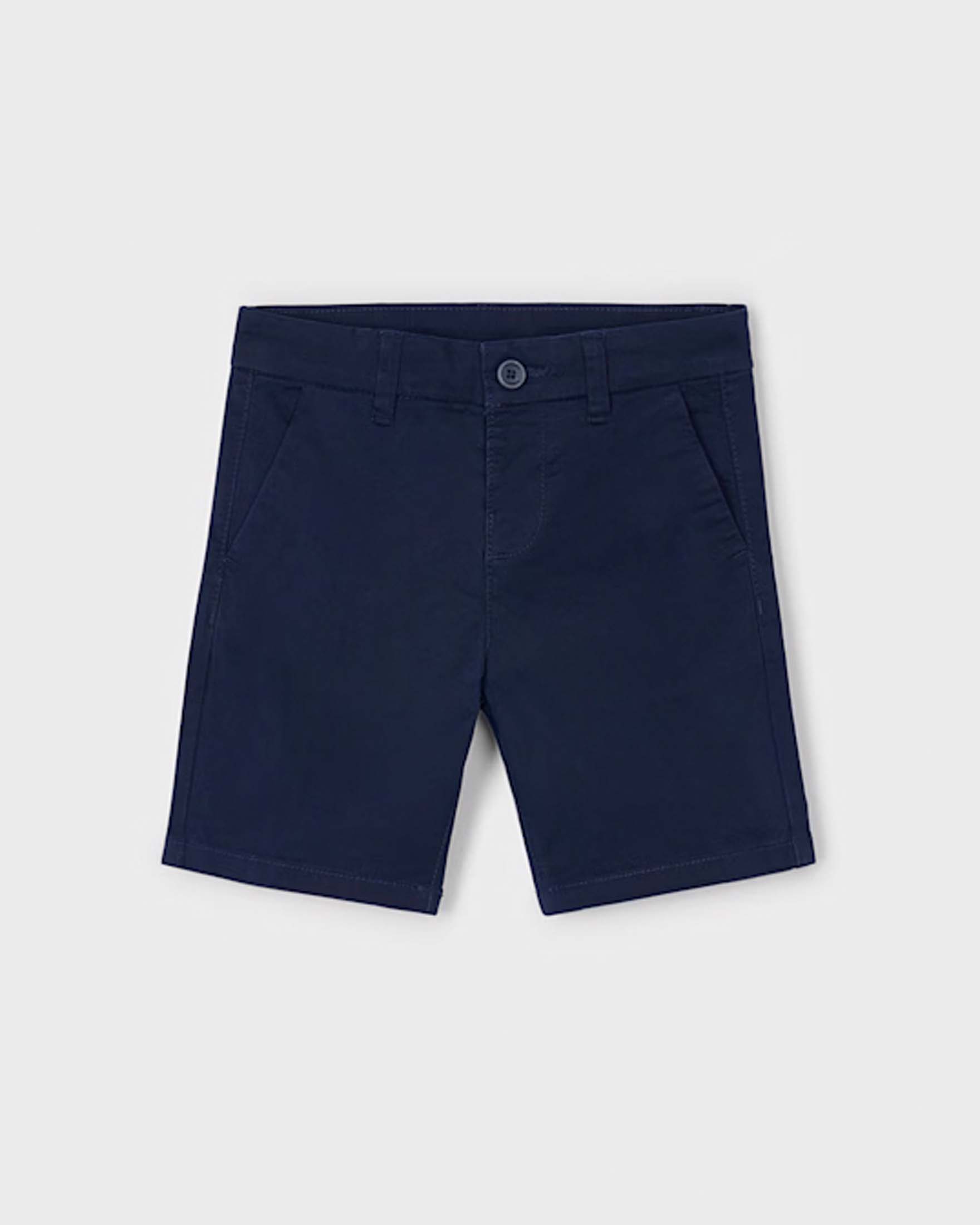 Bermuda chino blu in gabardina