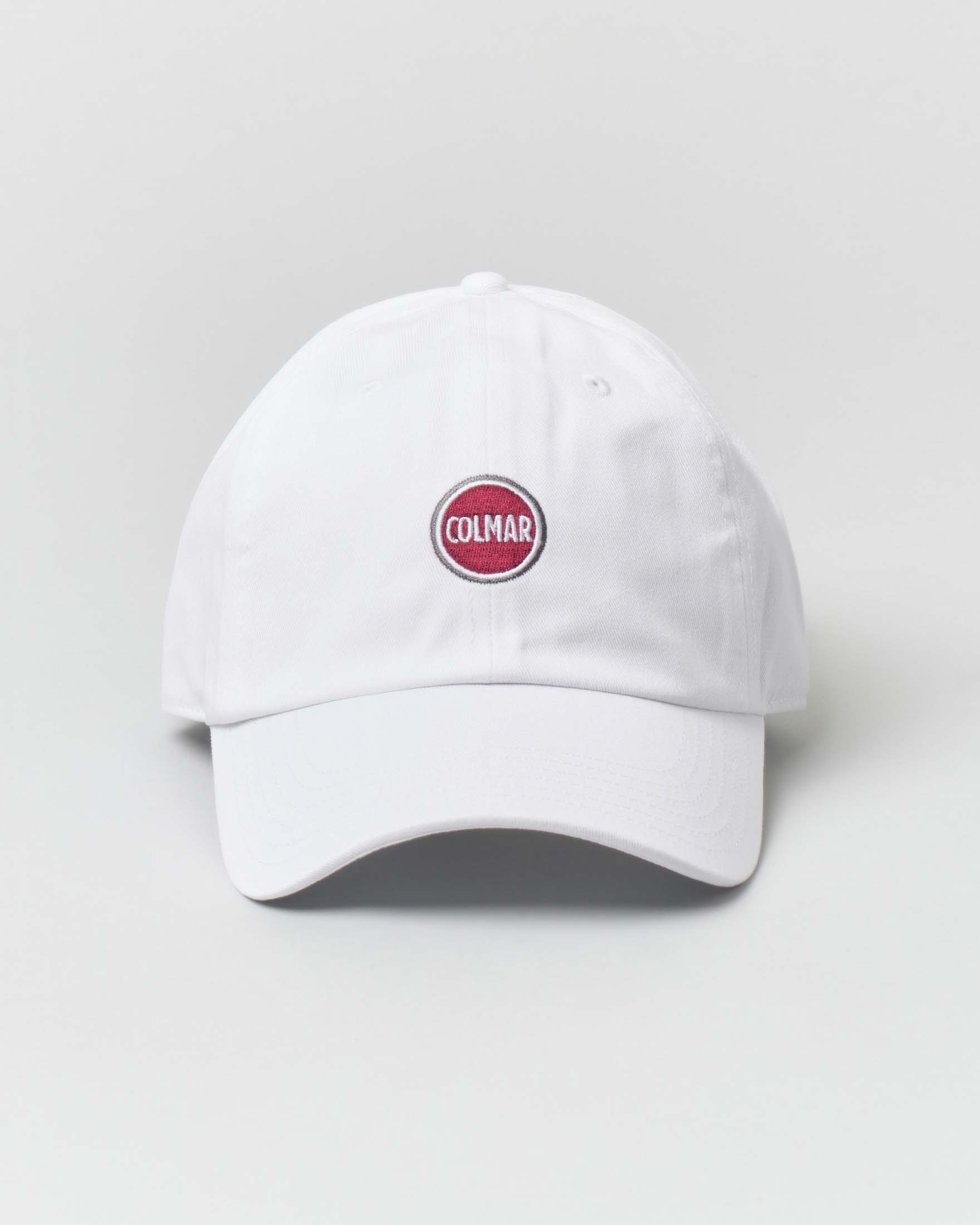 Berretto baseball bianco Originals in puro cotone con logo bollo davanti