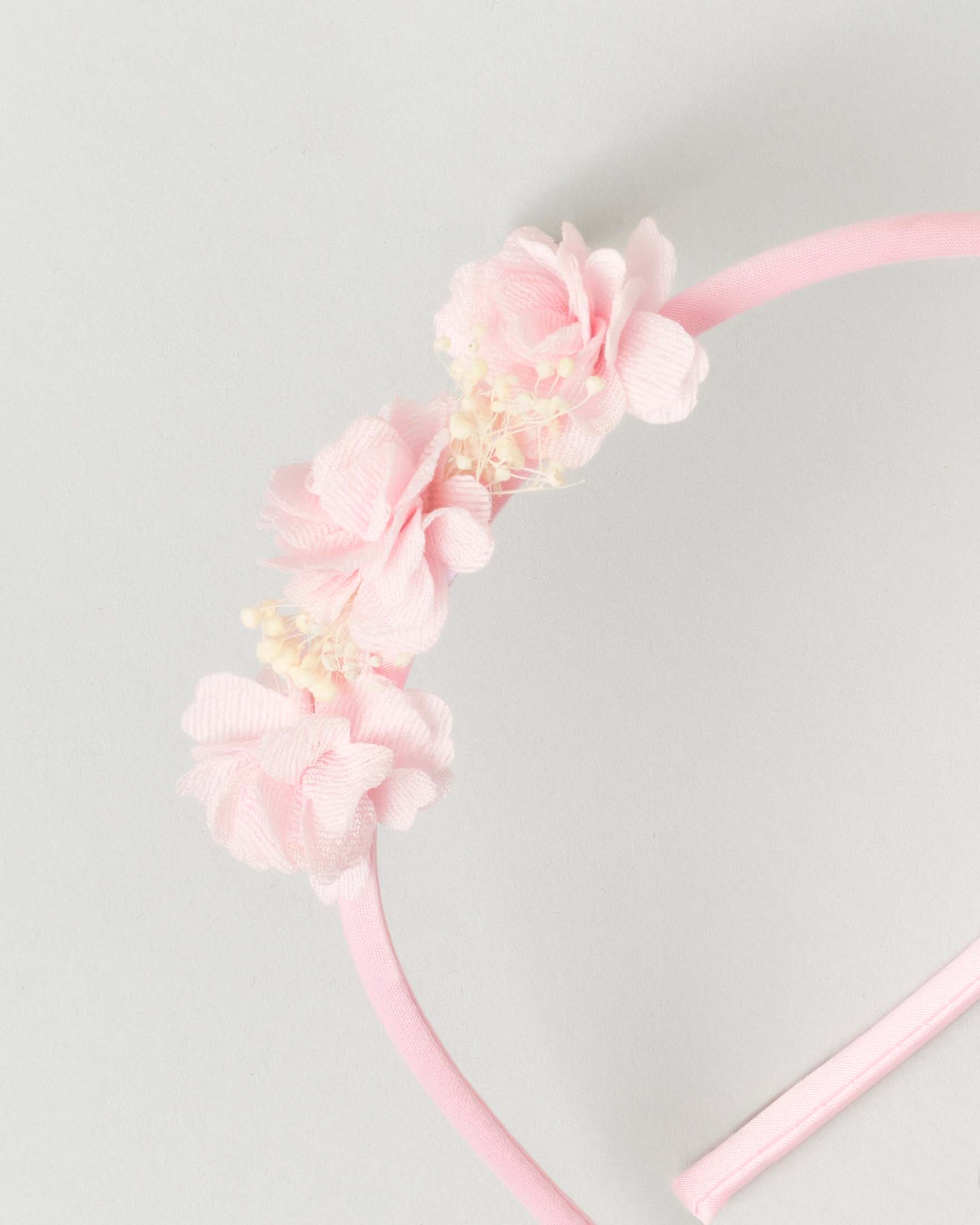 Cerchiello rosa con applicazione floreale image