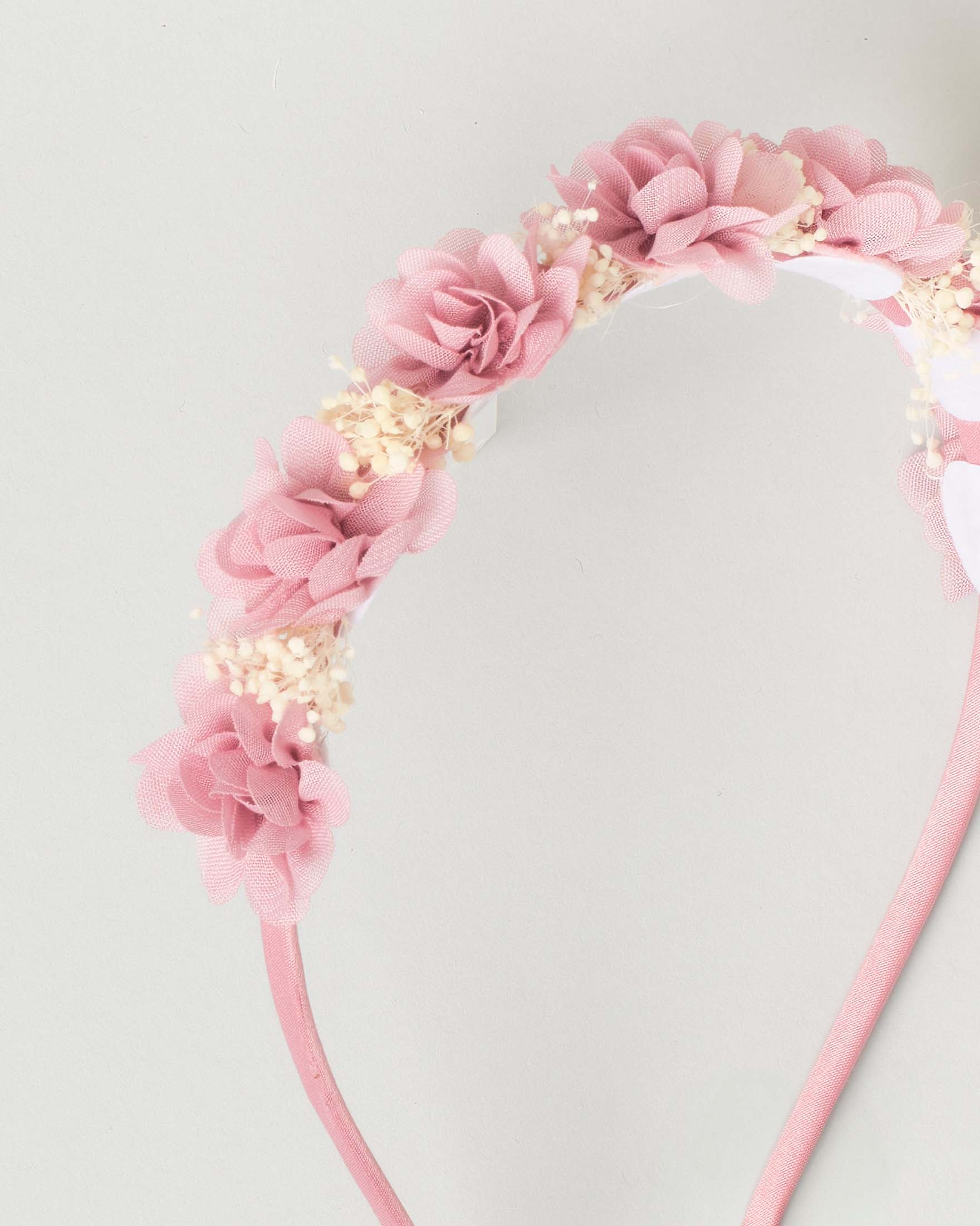 Cerchiello rosa antico con applicazioni floreali image