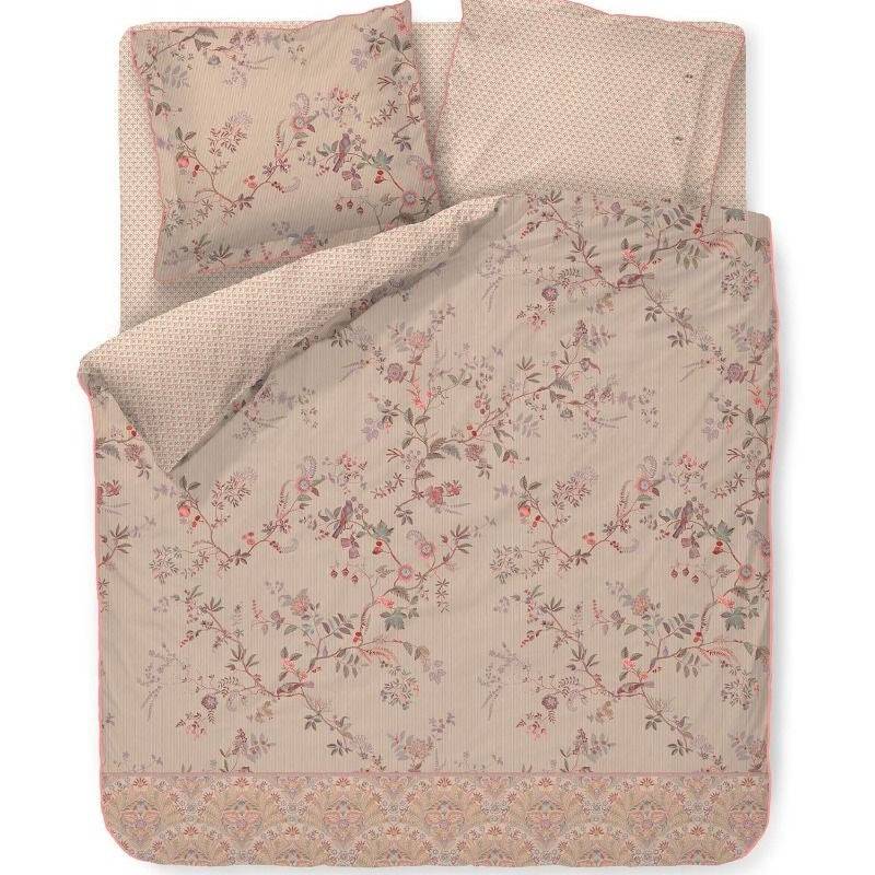 Pip Studio Set Copripiumino Kili Flower Bianco 135x200 Cm - 100% Cotone Percalle 200 Fili, Federe Incluse