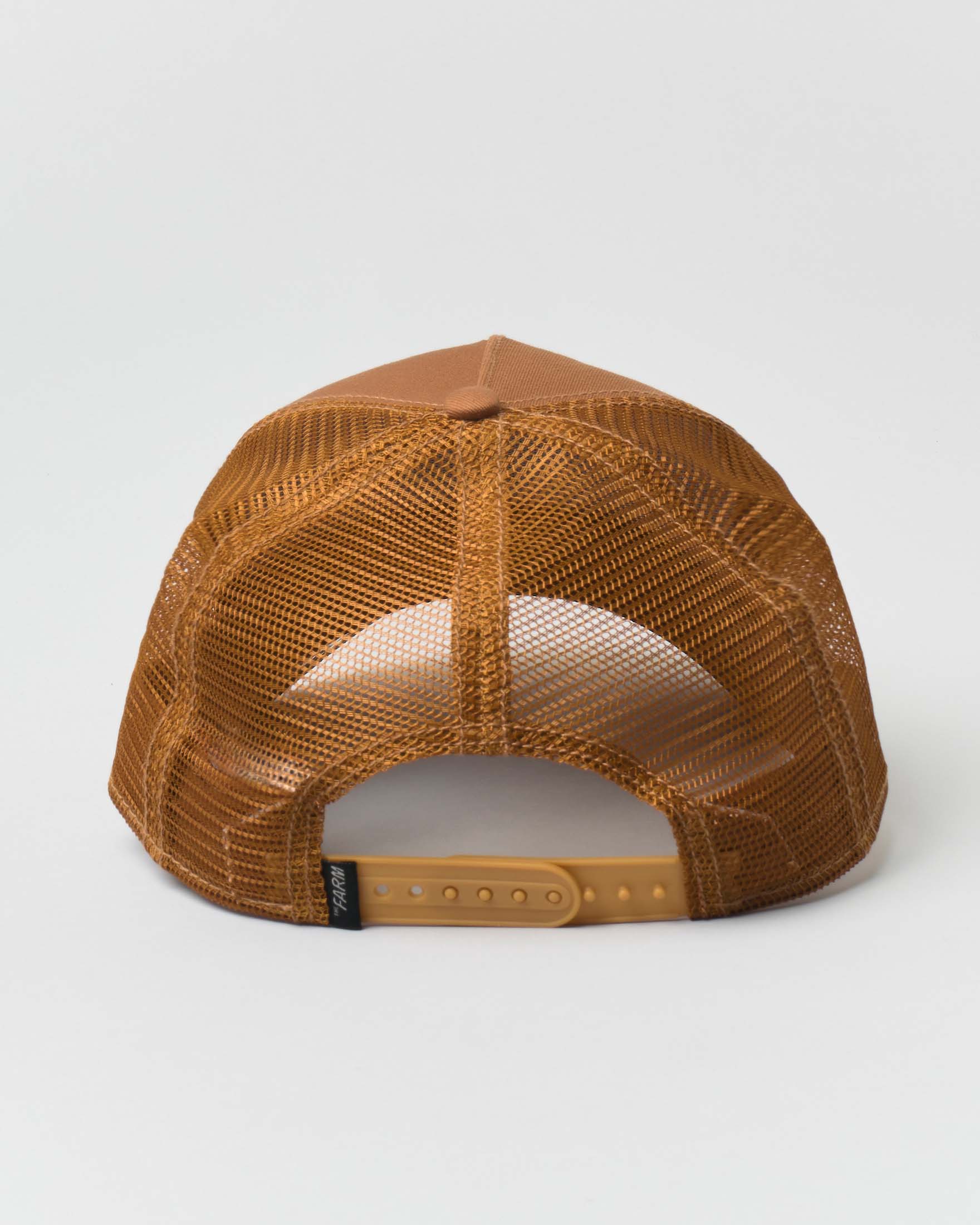 Berretto The Baddest Boy trucker color caramello con patch Rottweiler image