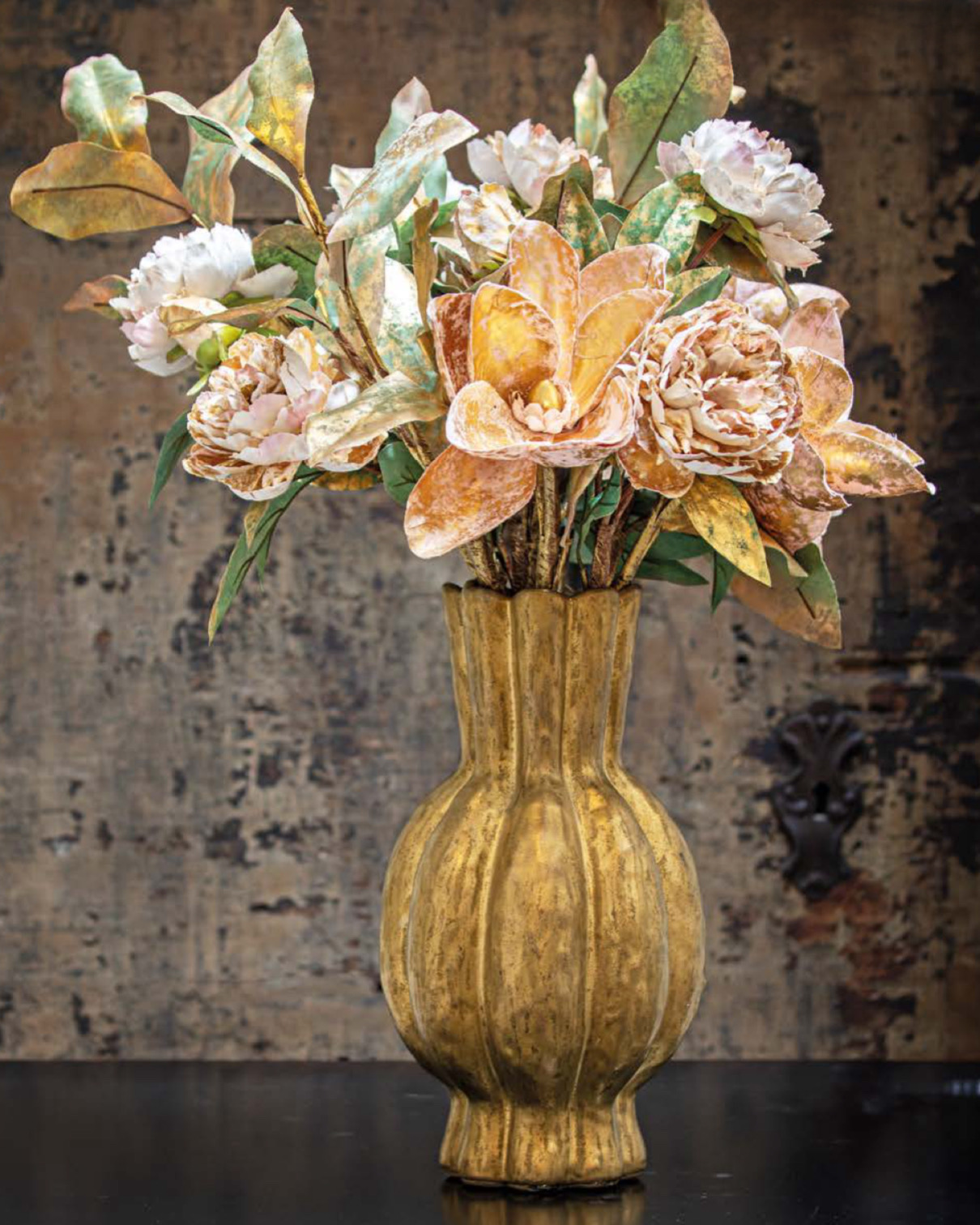 Vaso in Ceramica Criso L Oro d.18 h.35