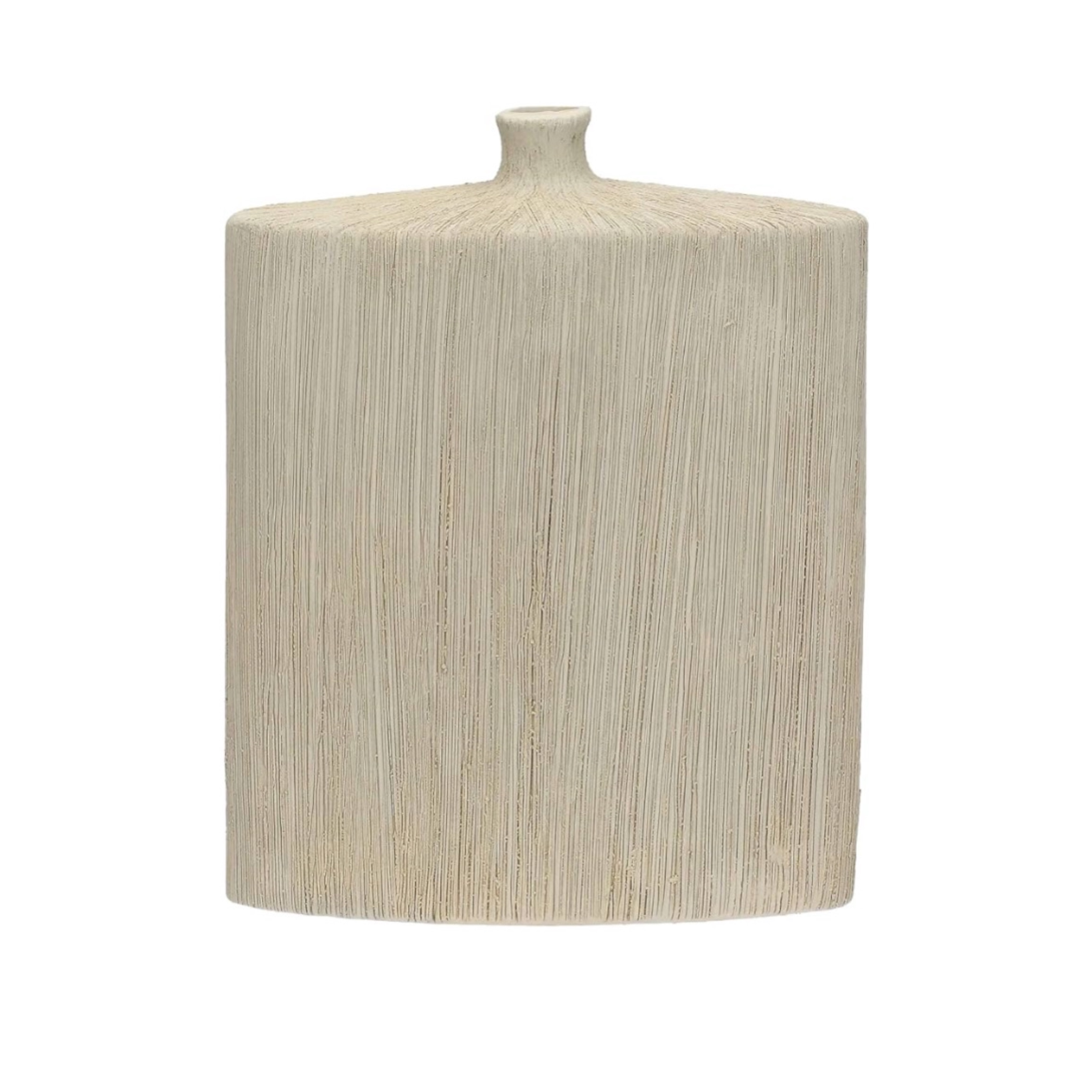 Vaso in Ceramica Monofiore Canapa Largo 7x20x25h