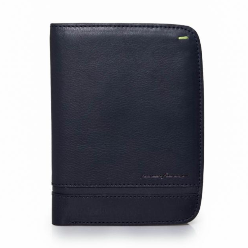 Pininfarina Folio Passport - Handmade Blue Leather Passport Holder