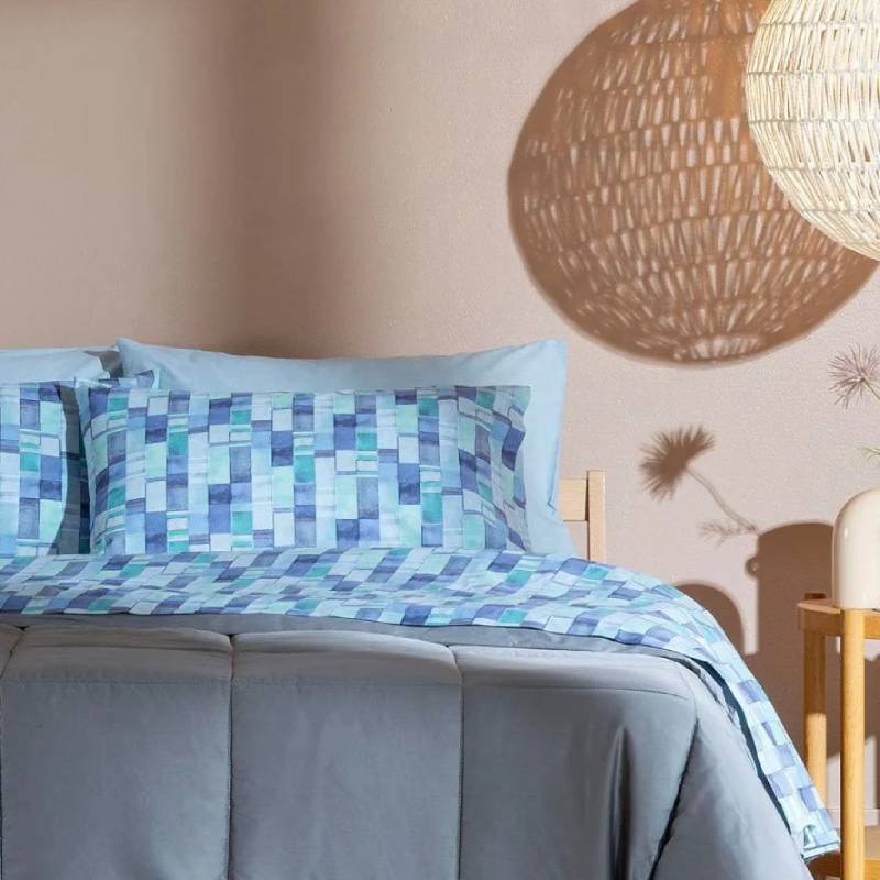 Set di biancheria da letto con copripiumino con motivo geometrico vintage, stile bohémien, set di biancheria da letto matrimoniale western, decorazione per la casa rustica, biancheria da letto azteca