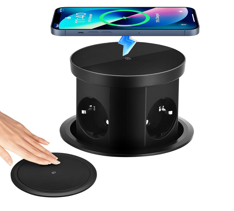 Presa Elettrica da Pavimento, Porte USB Doppie da 250 V Presa da Tavolo Pop-up di