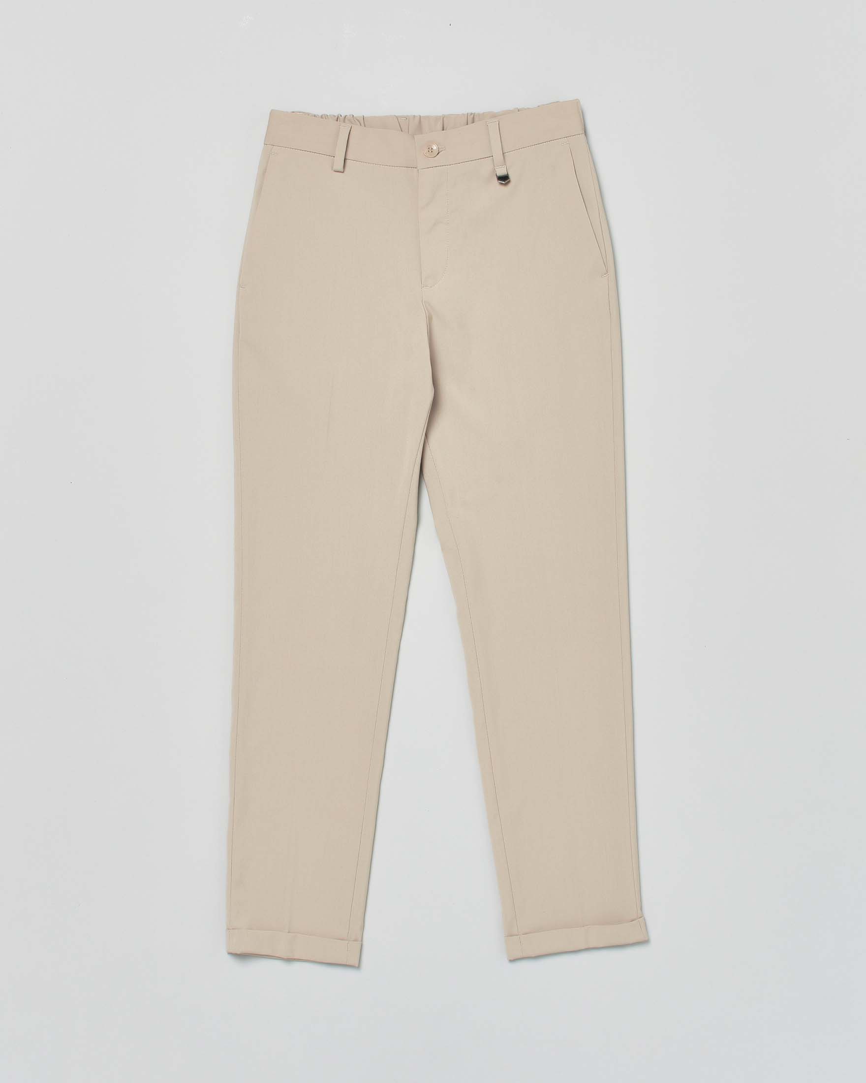 Pantalone chino color sabbia in misto viscosa