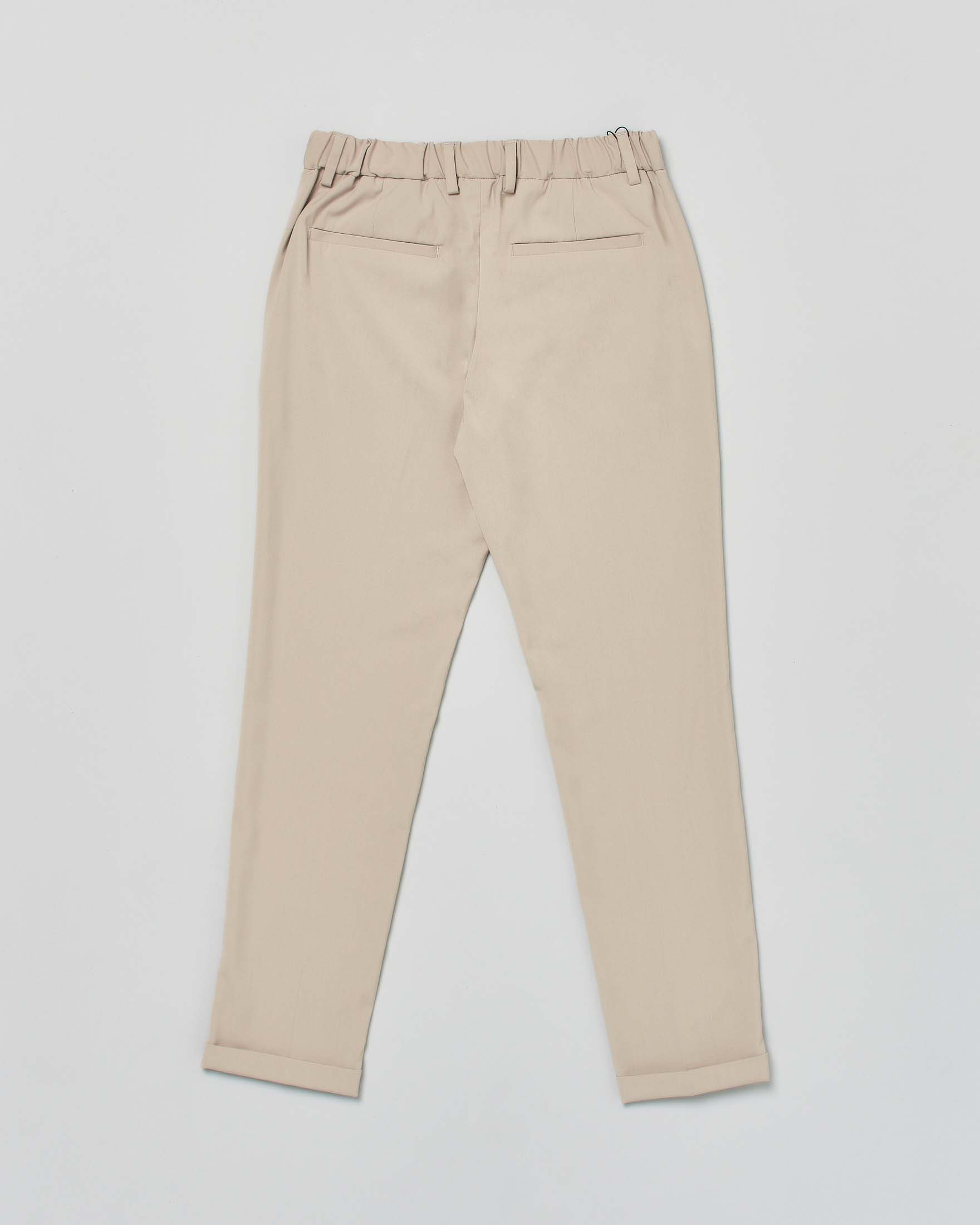 Pantalone chino color sabbia in misto viscosa