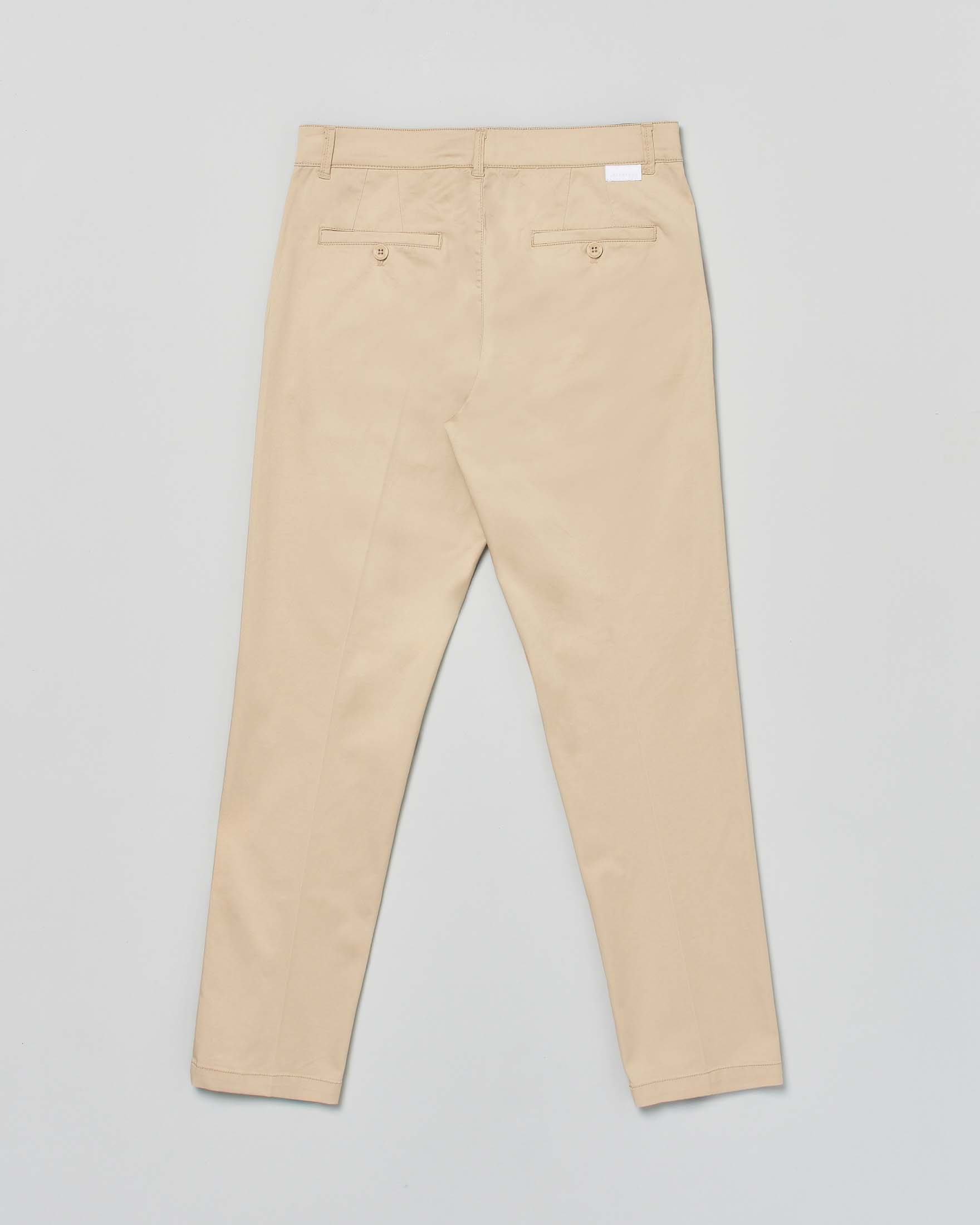 Pantalone Jeckerson Kids chino sabbia in gabardina di cotone stretch