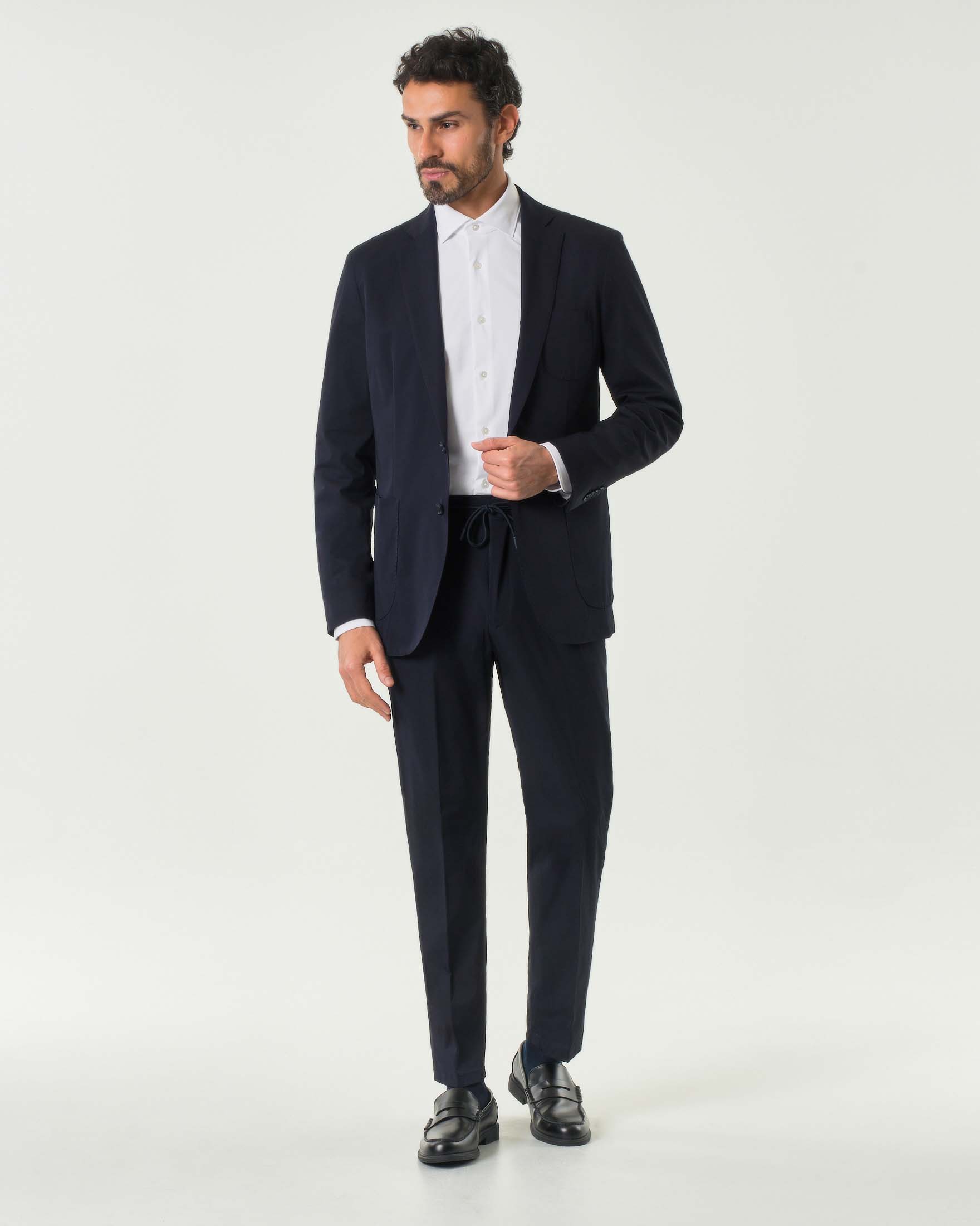 Blazer Paul Baker blu in tessuto tecnico stretch image