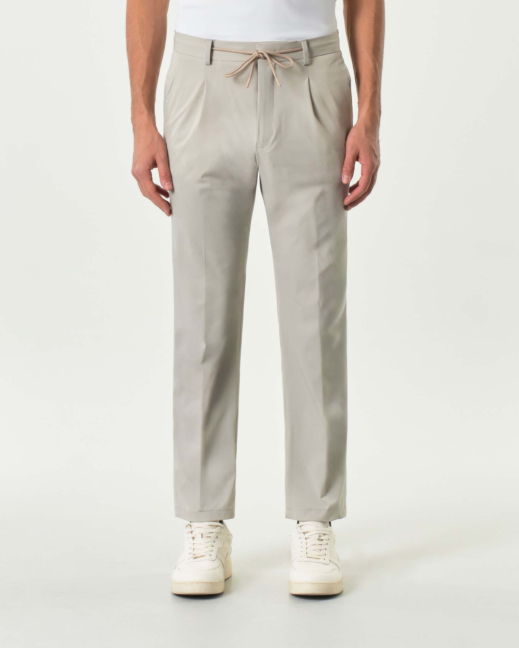 Pantalaccio Paul Baker beige in tessuto tecnico stretch image