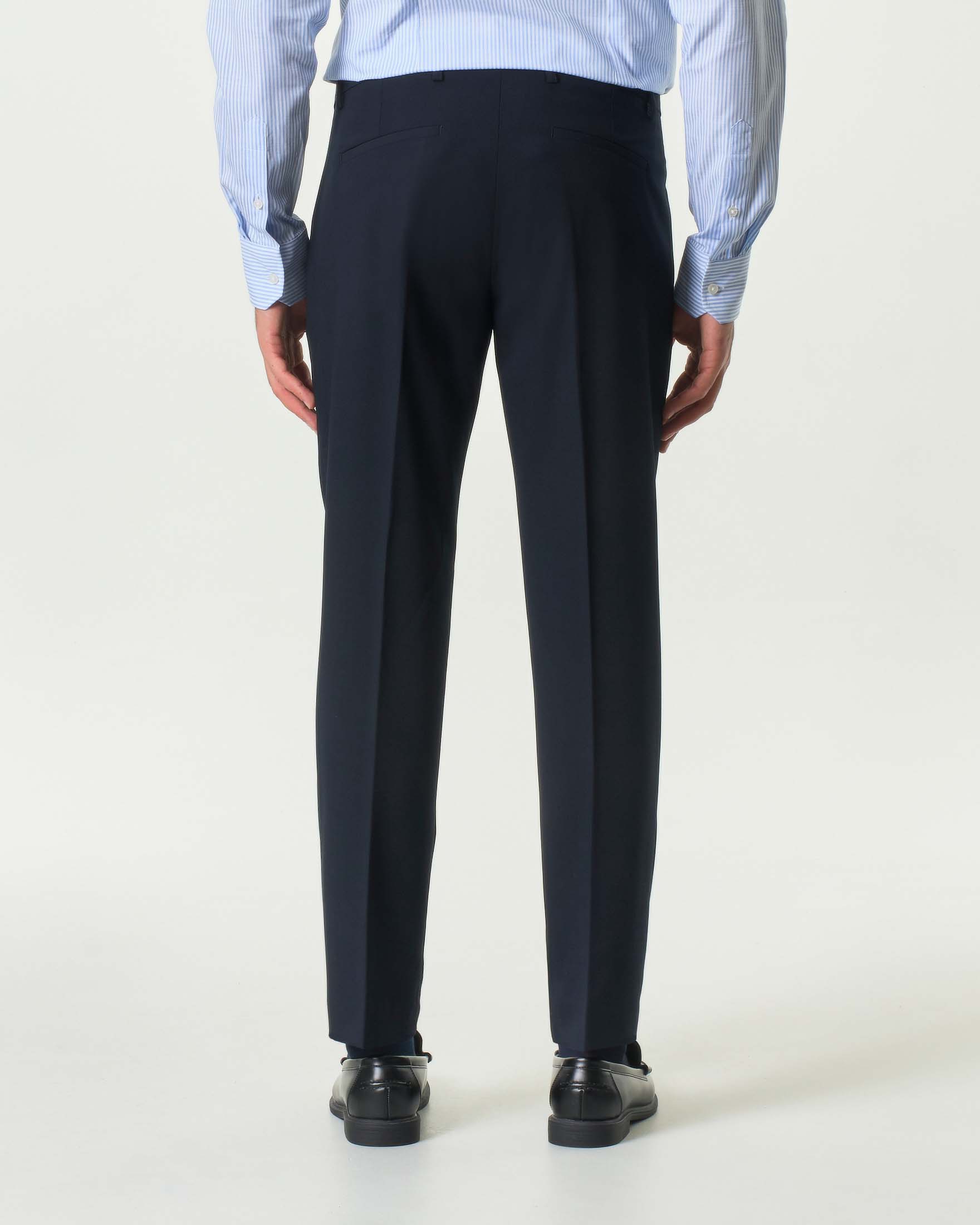 Abito blu in jersey di viscosa stretch