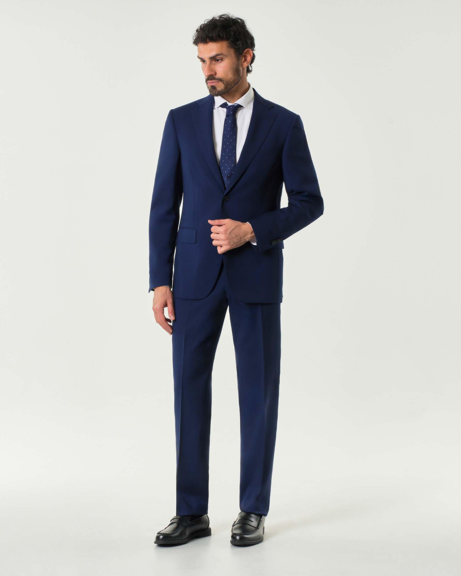 Abito Pellizzari drop7 blu in tela di pura lana