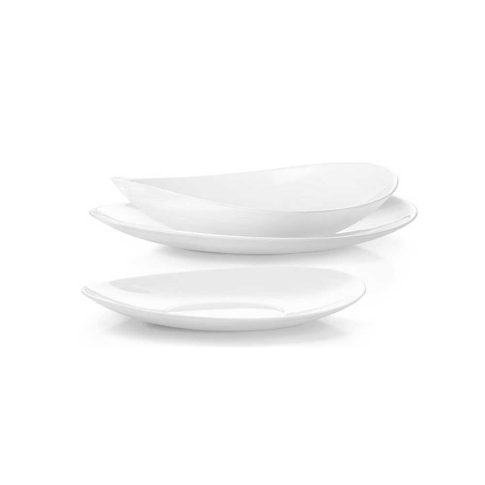 Bormioli Servizio 18 Piatti Prometeo Colore Bianco