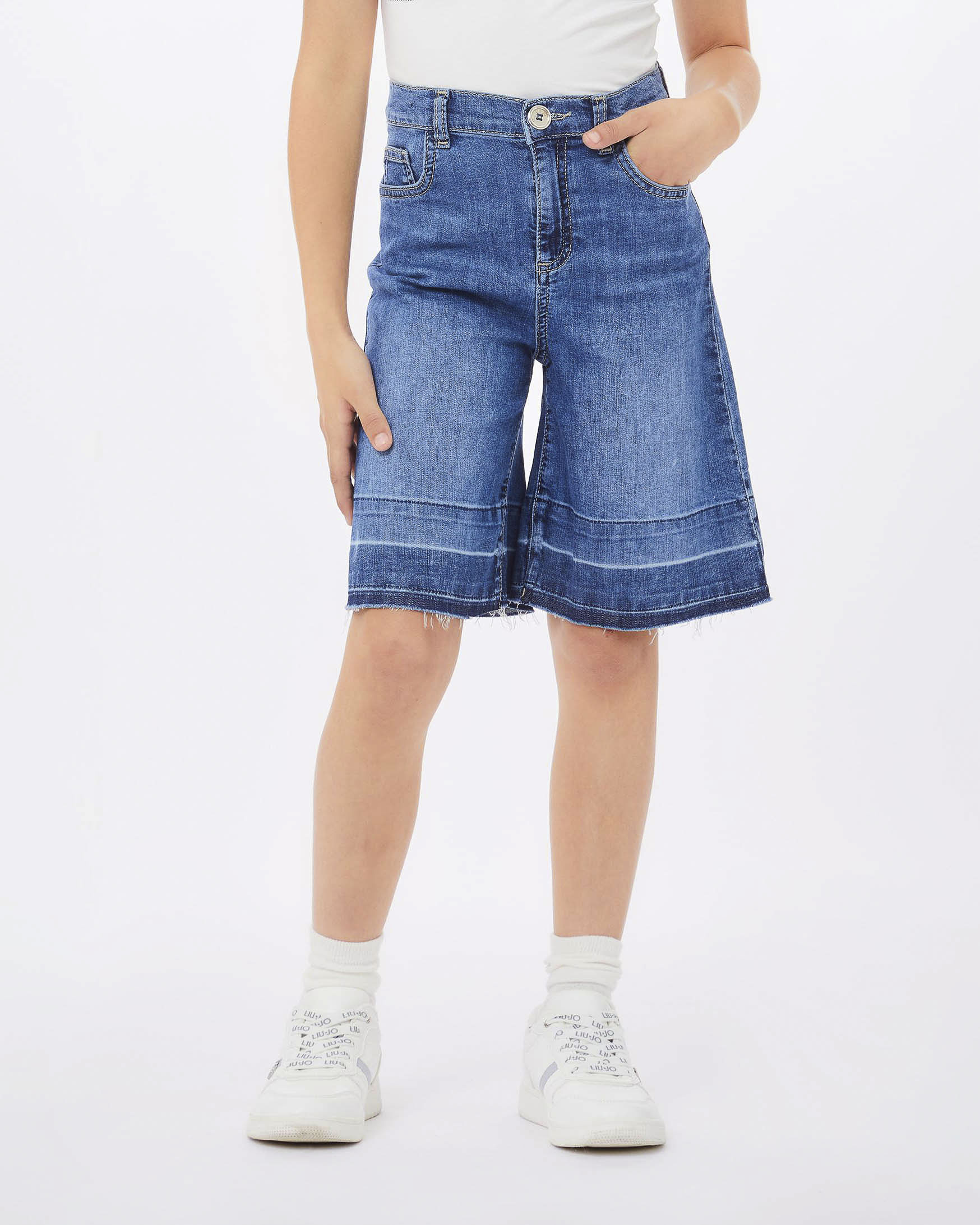 Bermuda Liu-Jo wide leg in denim