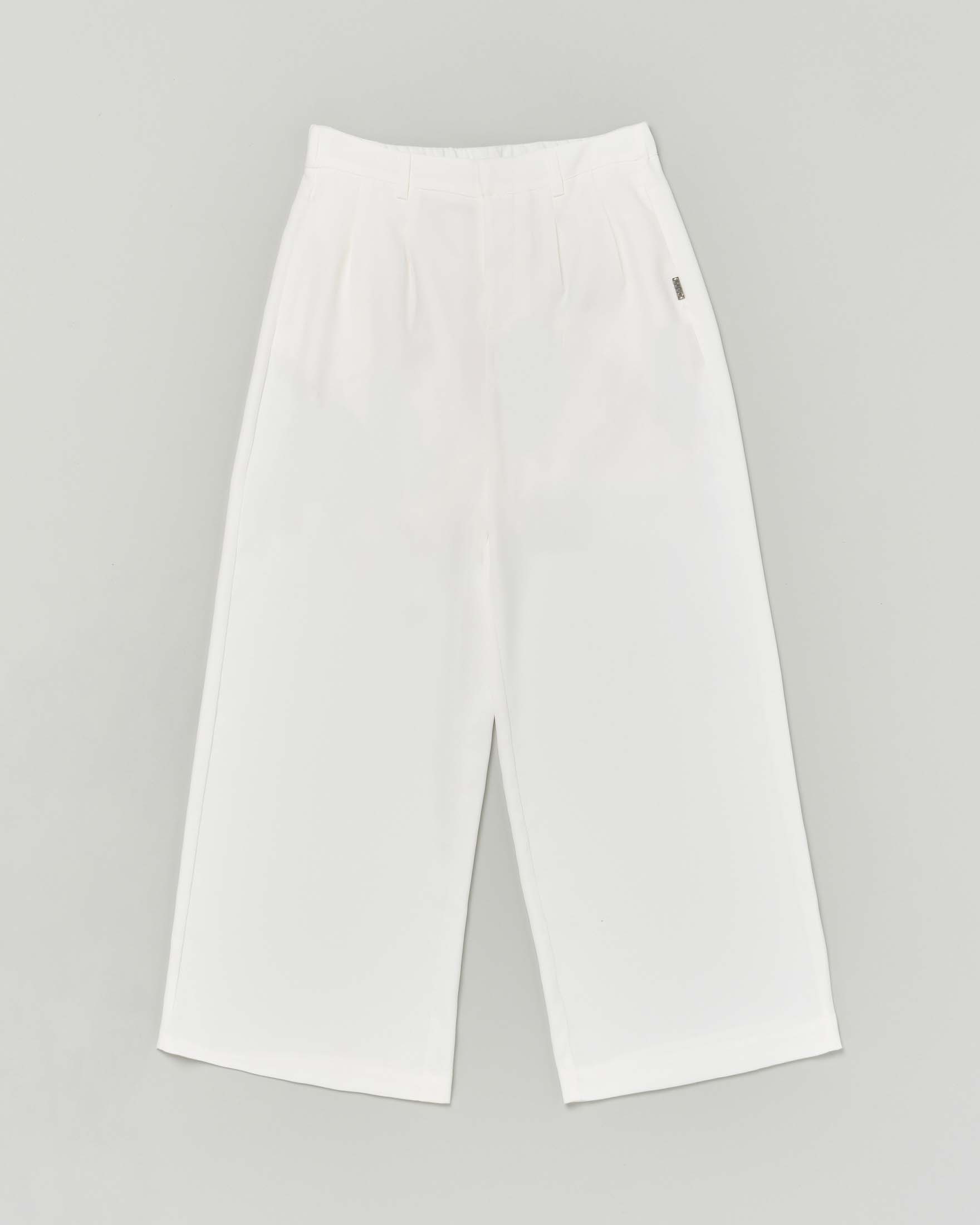 Pantalone a palazzo Liu-Jo bianco in crêpe