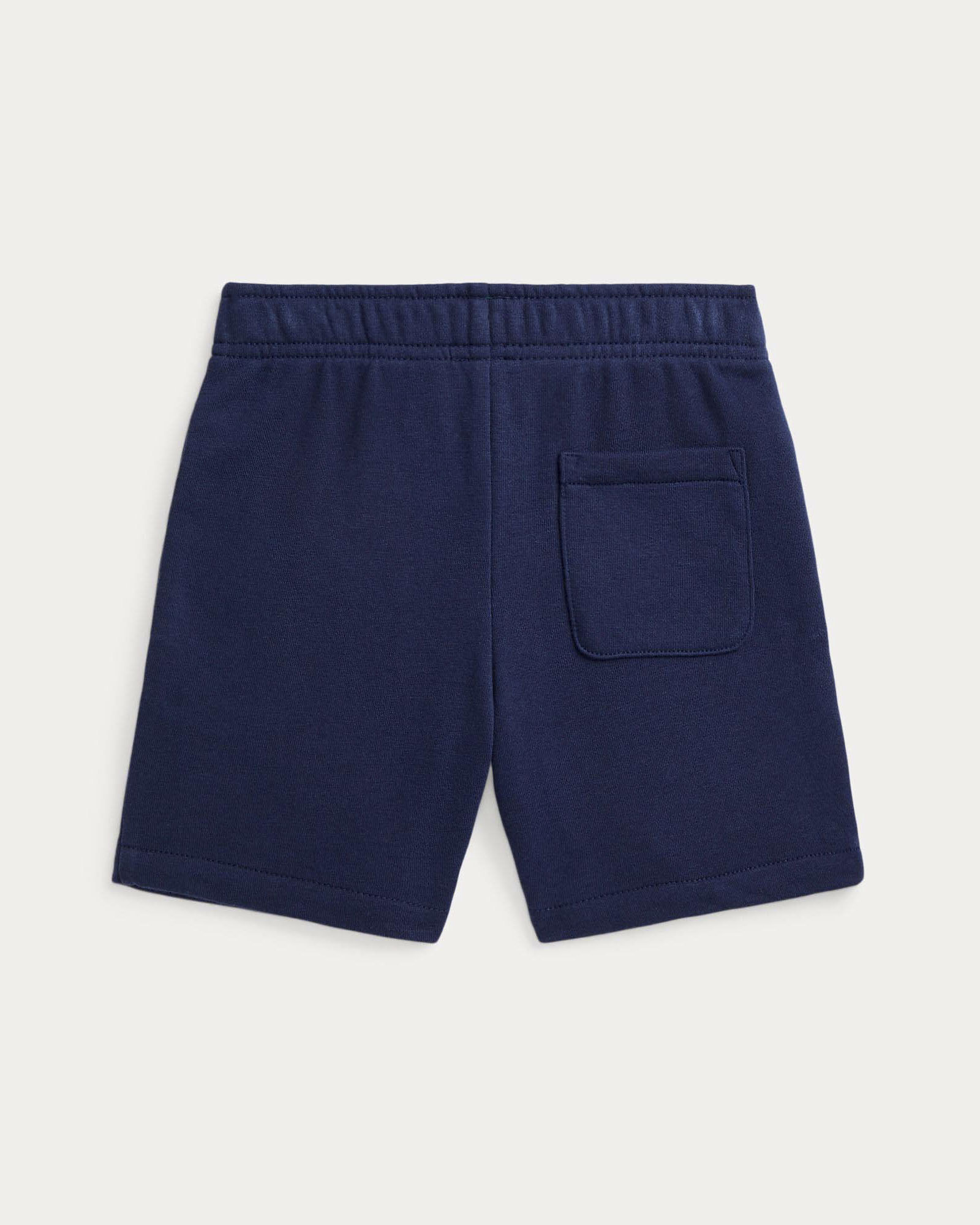 Bermuda blu in felpa di cotone Polo Ralph Lauren con mini logo pony image