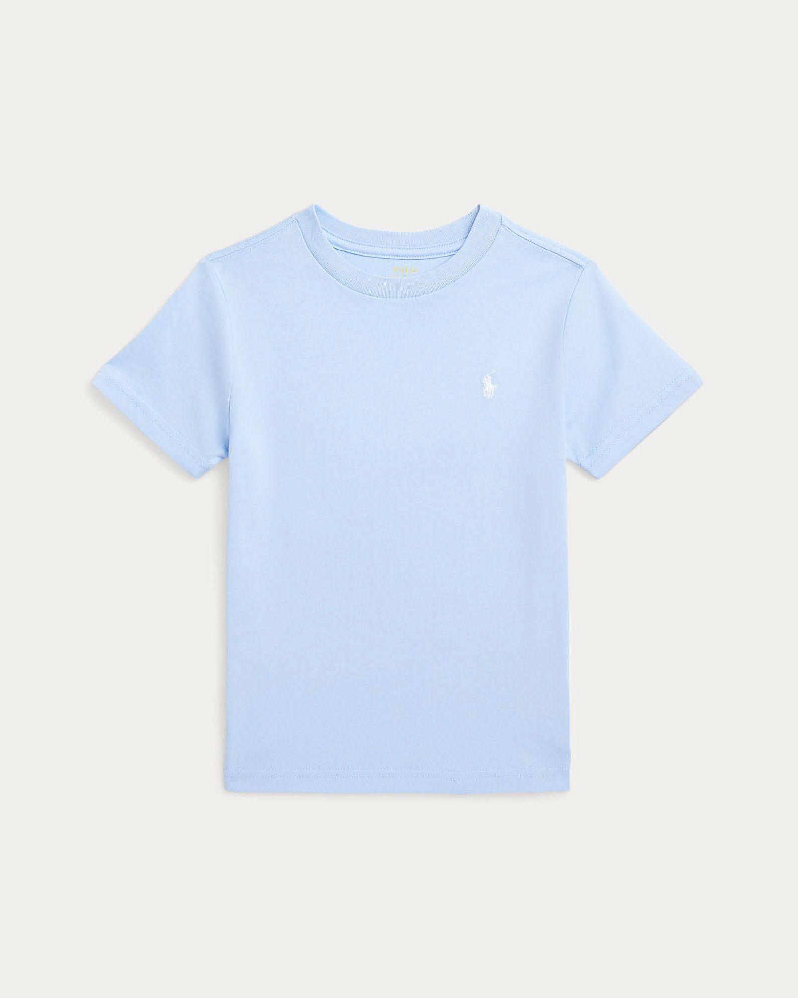 T-shirt Polo azzurra mezza manica con logo pony bianco