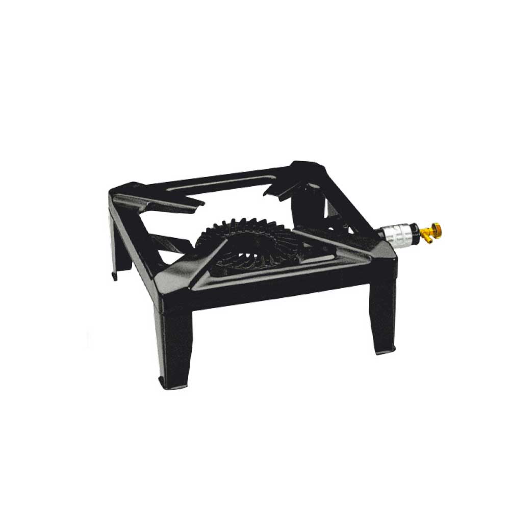 Lit Gas Fornellone A Gas Con 4 Piedi Colore Nero 42X42 Cm