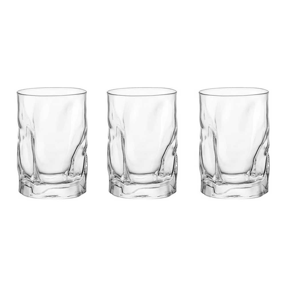 Bormioli 3 Bicchieri Acqua Sorgente In Vetro 30 Cl