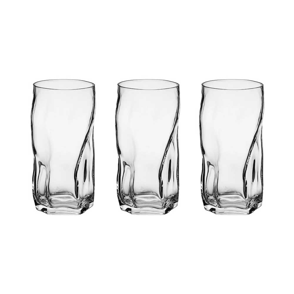 Bormioli 3 Bicchieri Cooler Sorgente In Vetro 46 Cl 