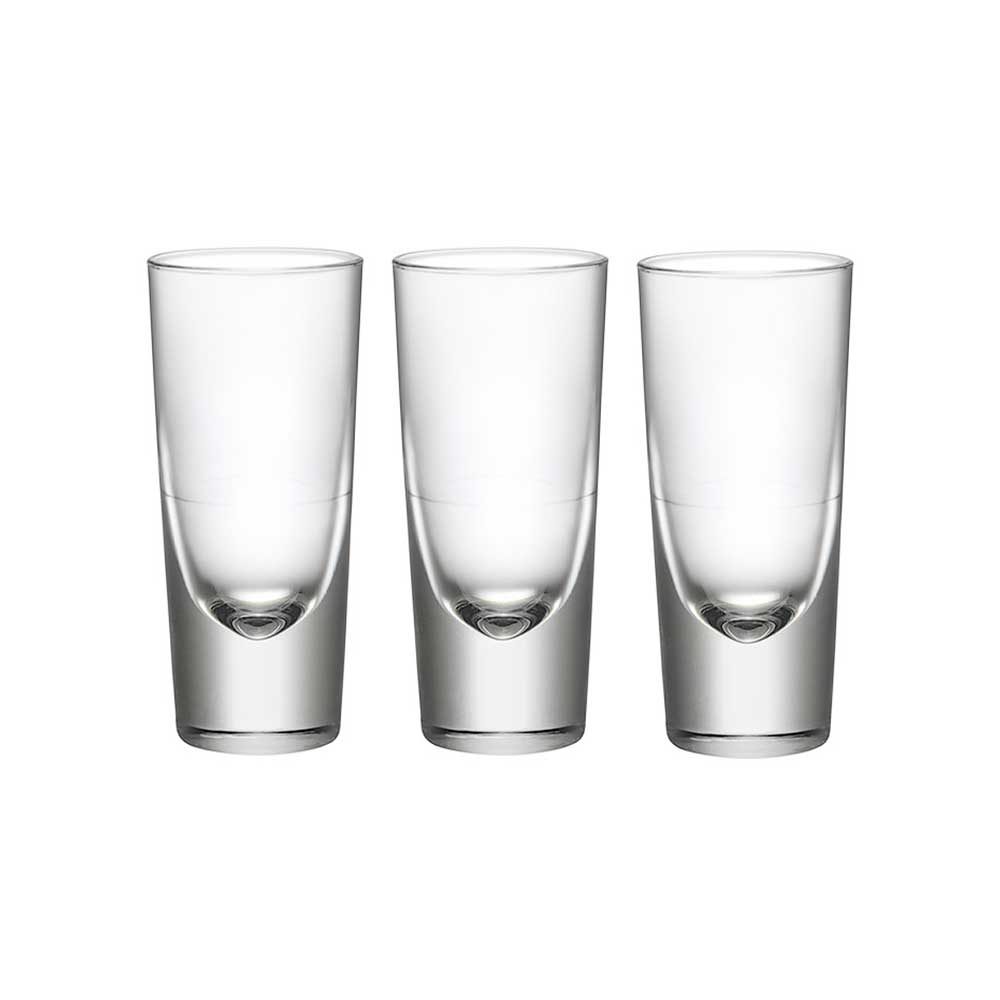 Bormioli 3 Bicchieri Liquore Bistrò Bar In Vetro 13,5 Cl