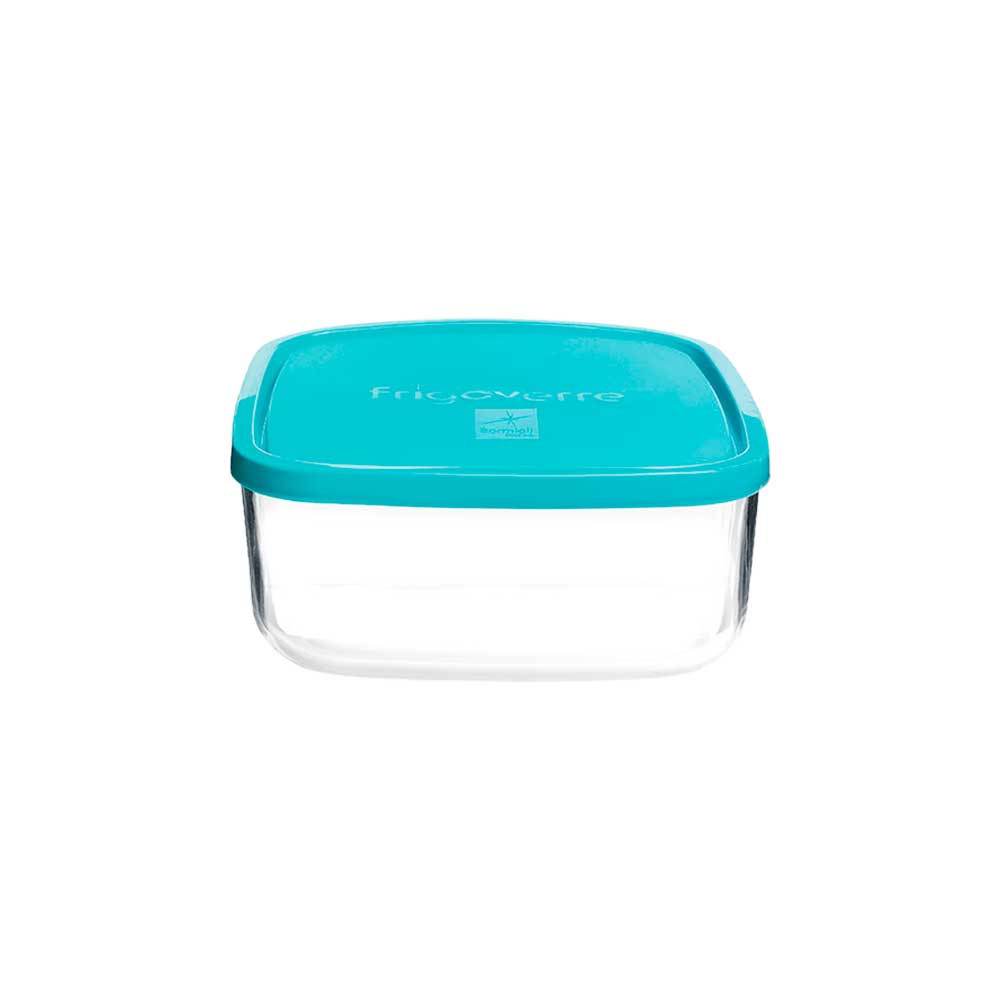 Bormioli Contenitore Quadrato Frigoverre In Vetro Con Coperchio 22X22X9,4H Cm