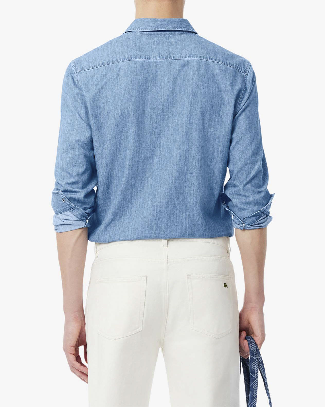 Camicia Righe Manica Lunga Camicia Tom Hagan A Quadri/righe Manica Lunga - Cotone/poly, Taschino, Per Uomo Taglie 38-50 Hogan Rebel - Foto 2