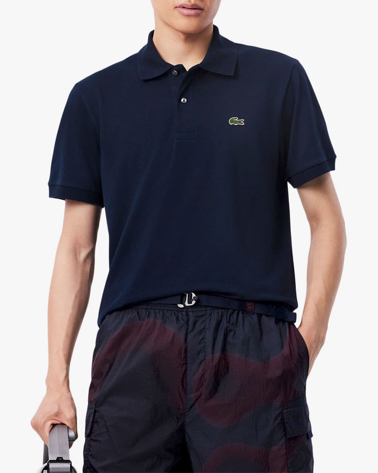 Polo blu mezza manica classic fit L.12.12 Light