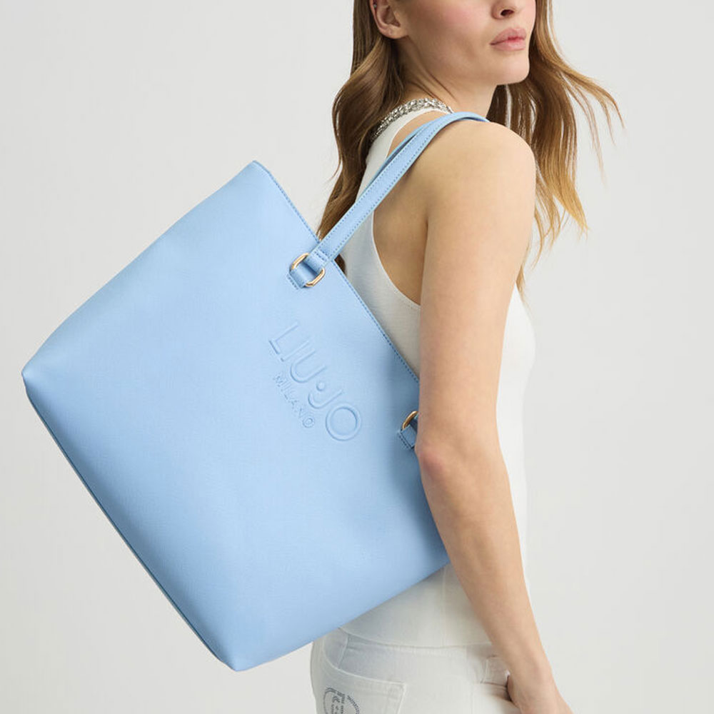Liu-Jo Borsa Tote A5321 E0087 Large Colore Azzurro | Thomas Boutique
