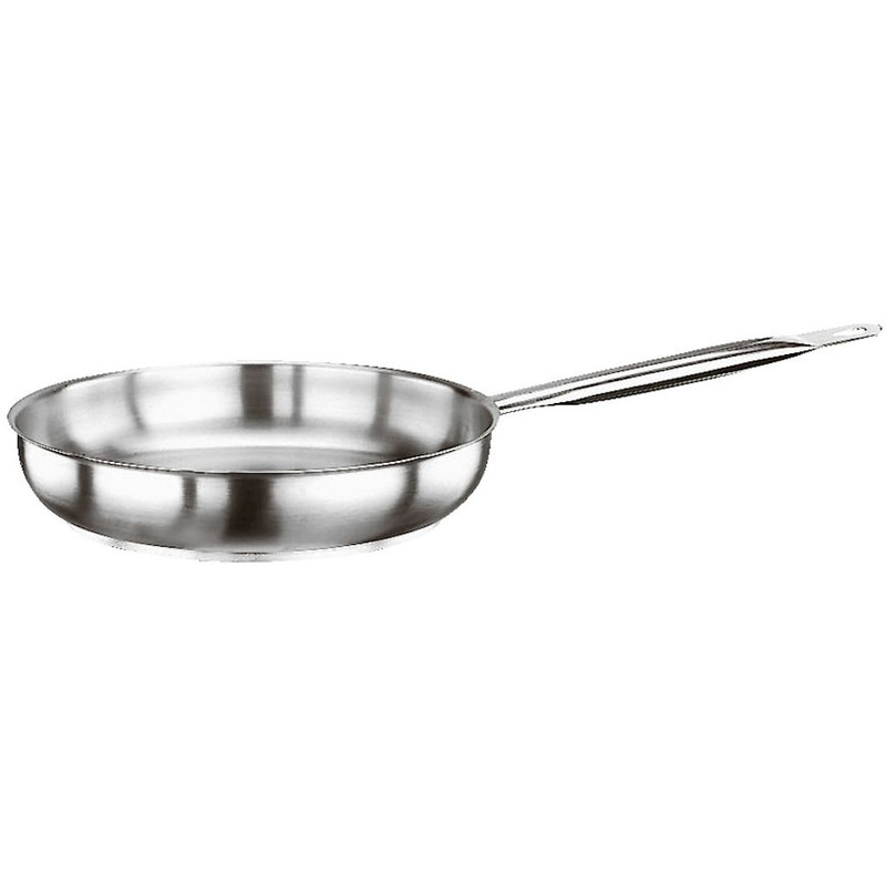 Padella Inox - PADERNO - Serie 1000 - 1 Manico - Diam. 24 cm - H 5 cm