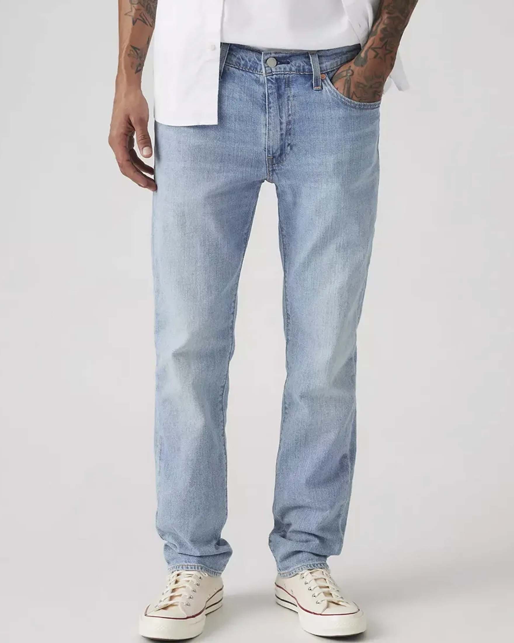 Jeans 511 slim lavaggio chiaro bleach in tela di misto cotone e lino image