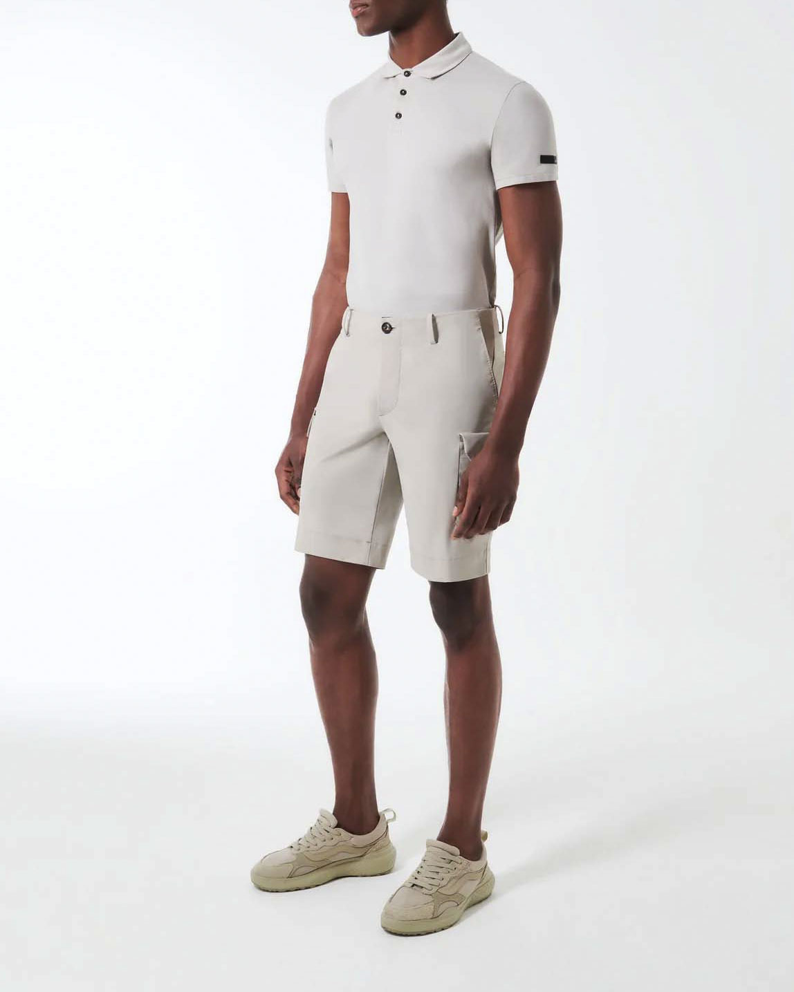 Bermuda Surflex Cargo beige in tessuto tecnico stretch