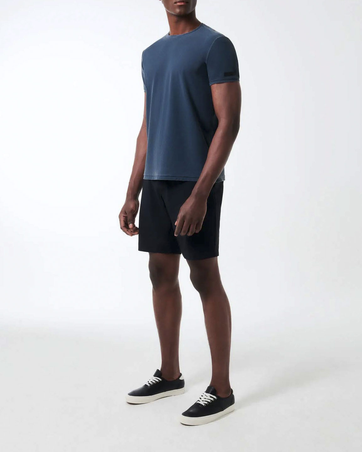 T-shirt Techno Wash Piquè blu indaco