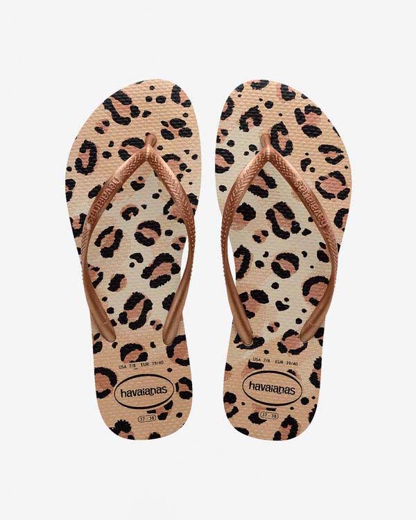 Havaianas Slim Animals animalier bronzo e nero