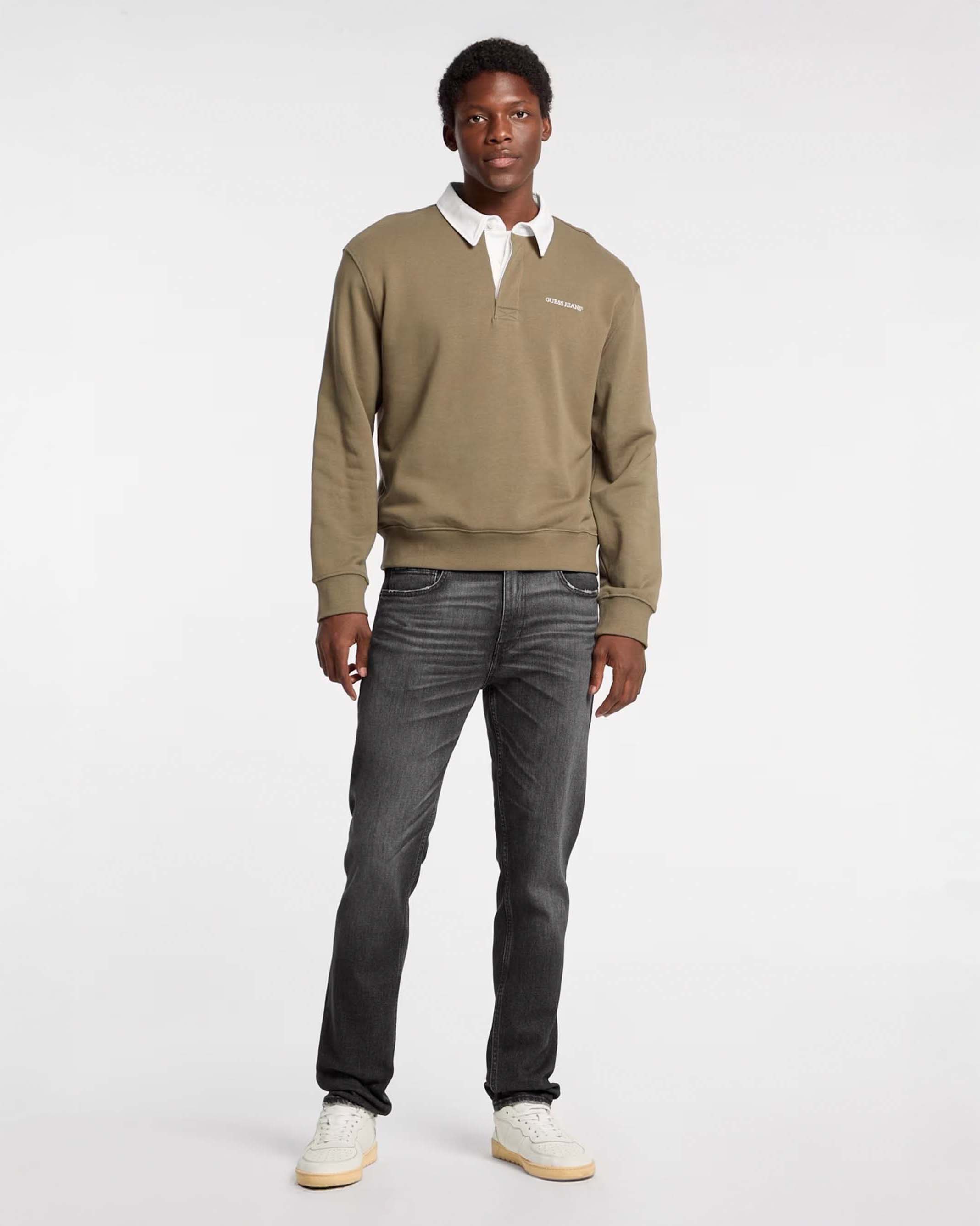 Jeans slim lavaggio nero stone washed in cotone stretch