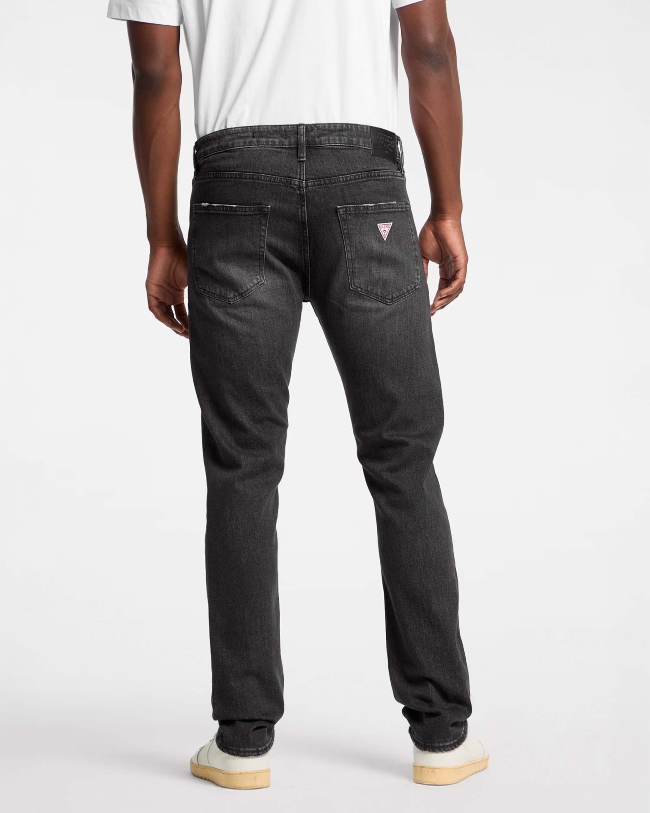 Jeans slim lavaggio nero stone washed in cotone stretch