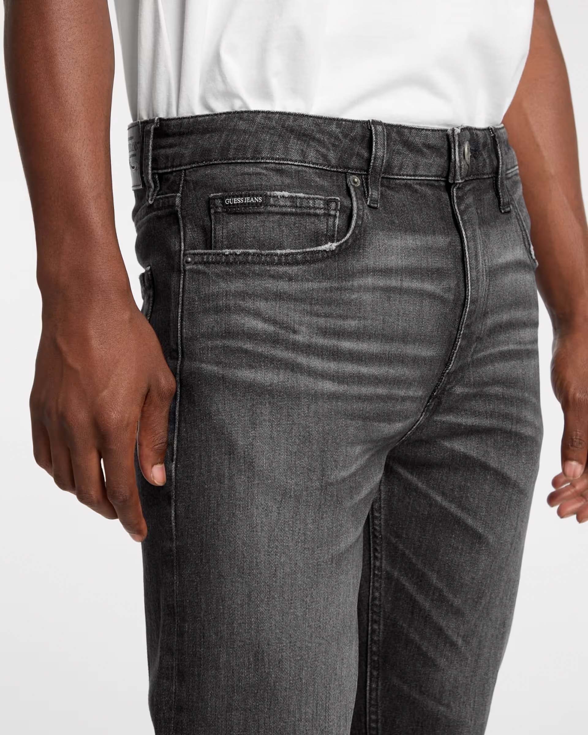 Jeans slim lavaggio nero stone washed in cotone stretch