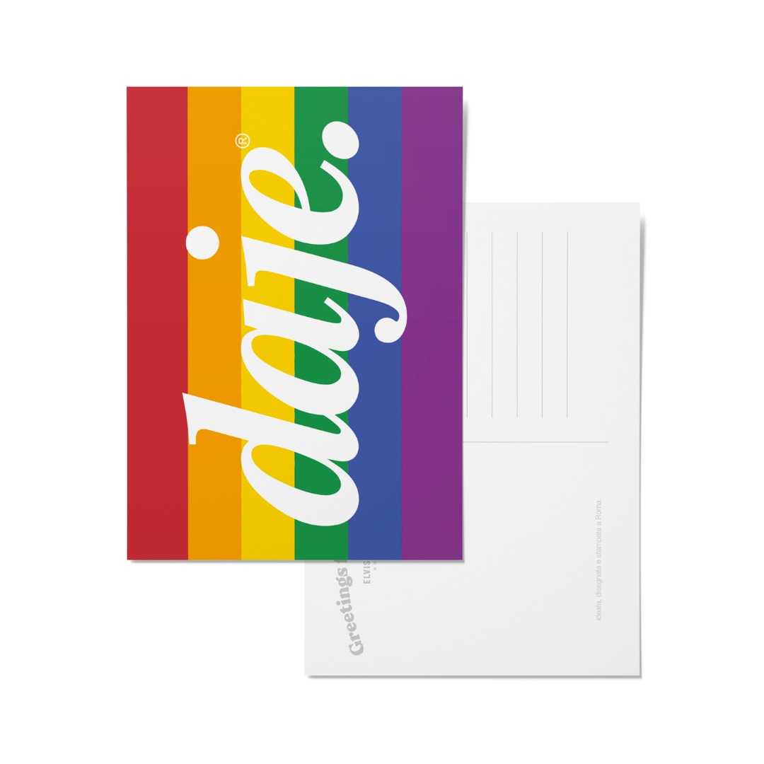 Cartolina Daje - Rainbow