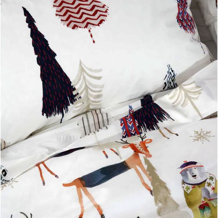 Completo lenzuola a una piazza Polar in cotone con stampa multicolor image