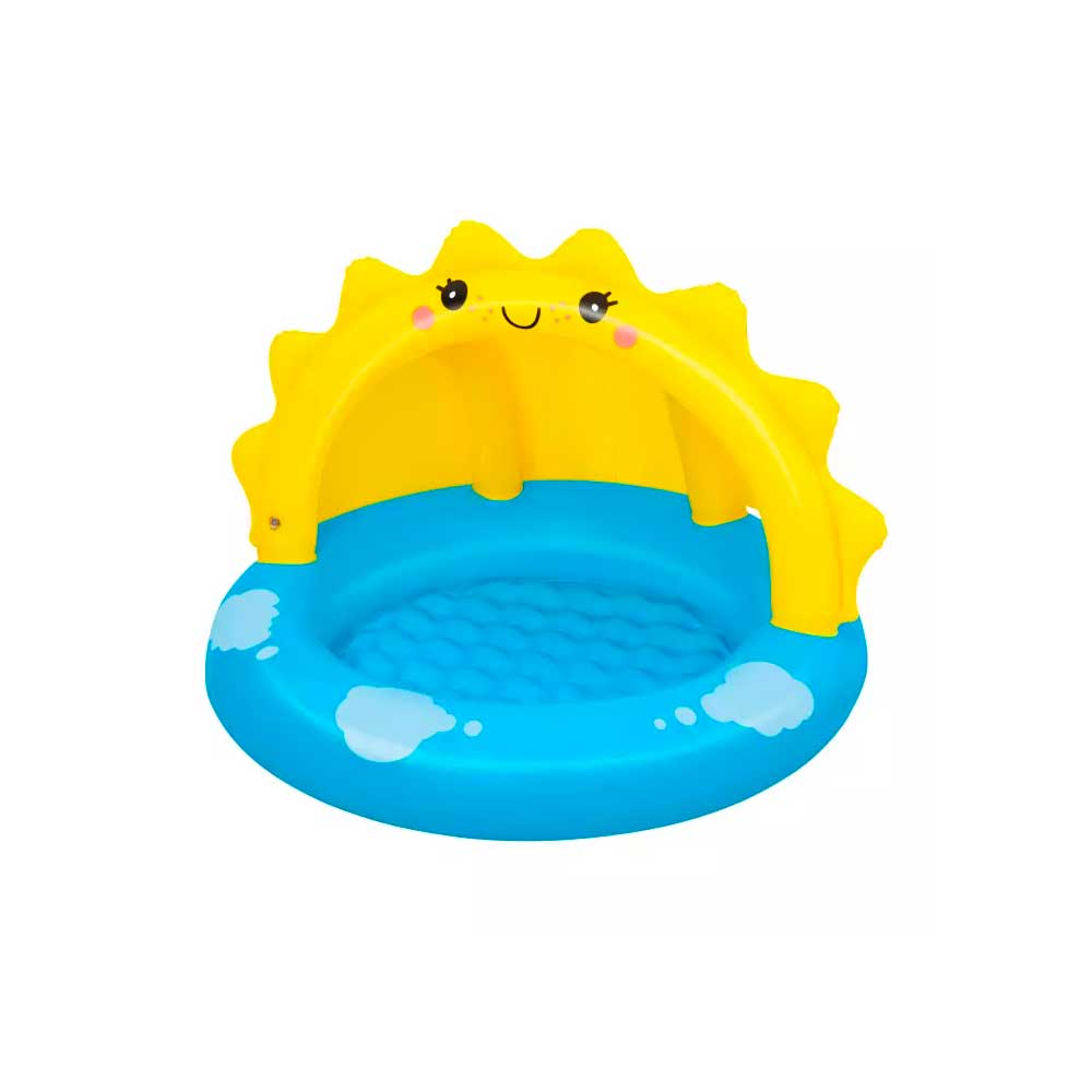 Bestway Piscina Sunny Days Con Fondo E Copertura Gonfiabili 101X97X71H Cm