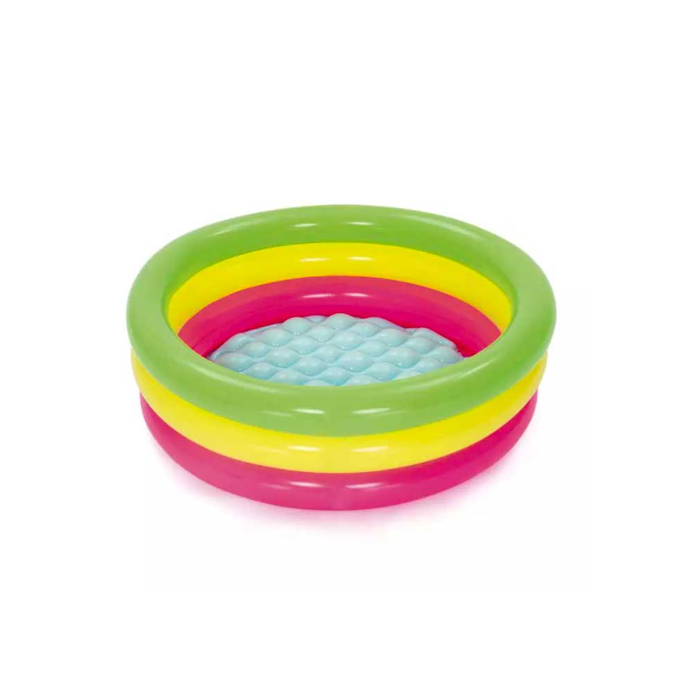 Bestway Piscina Summer Gonfiabile A 3 Anelli Multicolor Diametro 70X24H Cm