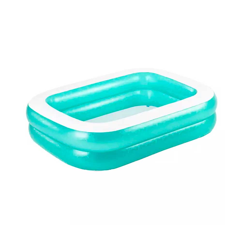 Bestway Piscina Gonfiabile A 2 Anelli Rettangolare 201X150X51H Cm