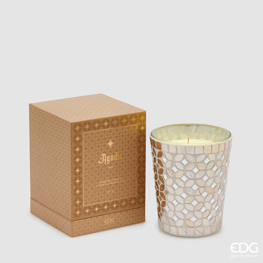 Candela Profumata Agadir Collection Oud d.13 h.16 900g Edg