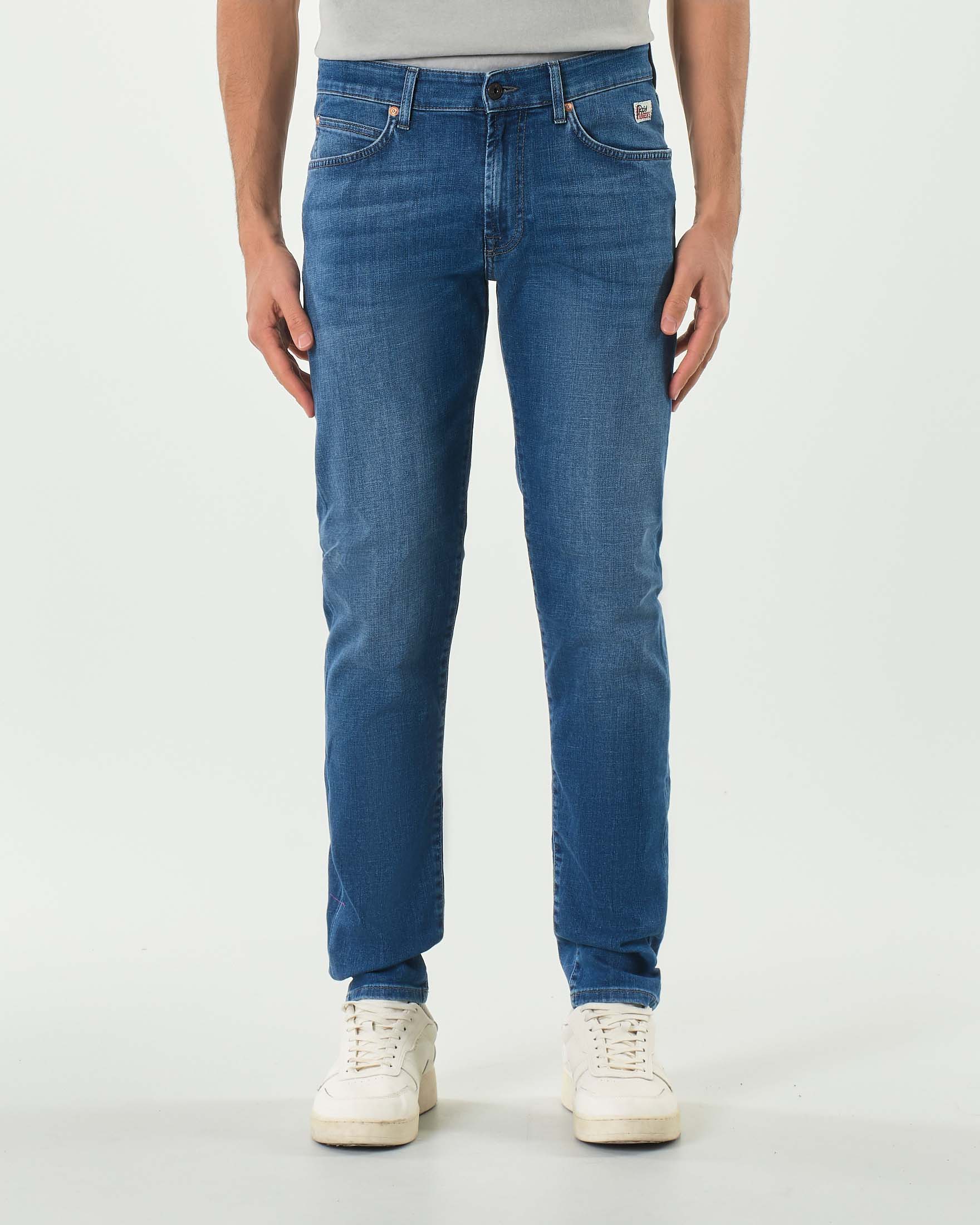 Jeans 517 Paul lavaggio medio stone washed con baffature image